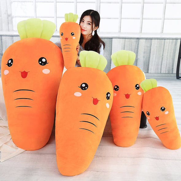 Creative Carrot Expression Pillow