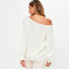 Sexy Off Shoulder Long Sleeve Sweaters