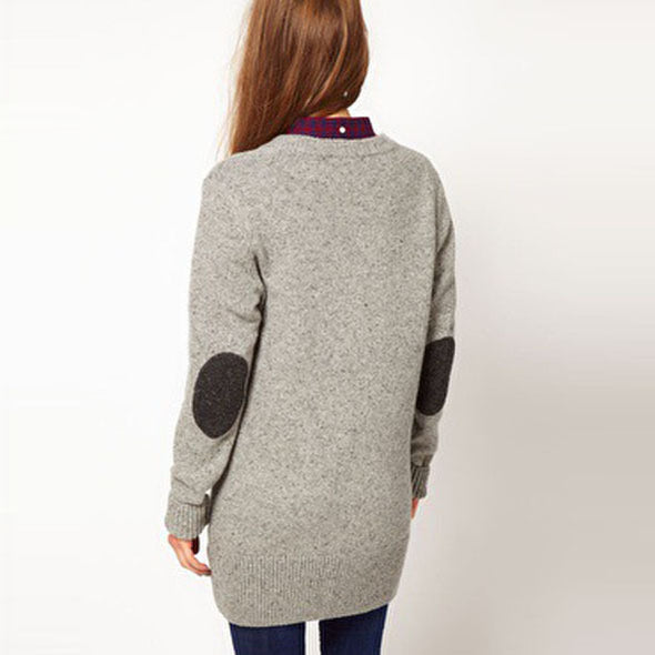 Long Sleeve Slim V-Neck Knit Cardigan