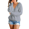 Twisted V-Neck Sweater Pullover Sweater