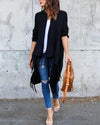 Casual Long Sleeve Knitted Tassels Sweaters