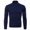 New Men's Turtleneck Slim Solid Sweater