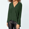 Women's Casual Long Sleeve V-Neck Shirt