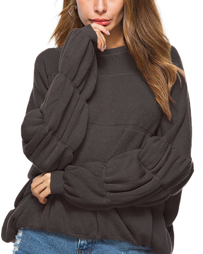 Loose Lantern Sleeve Sweater