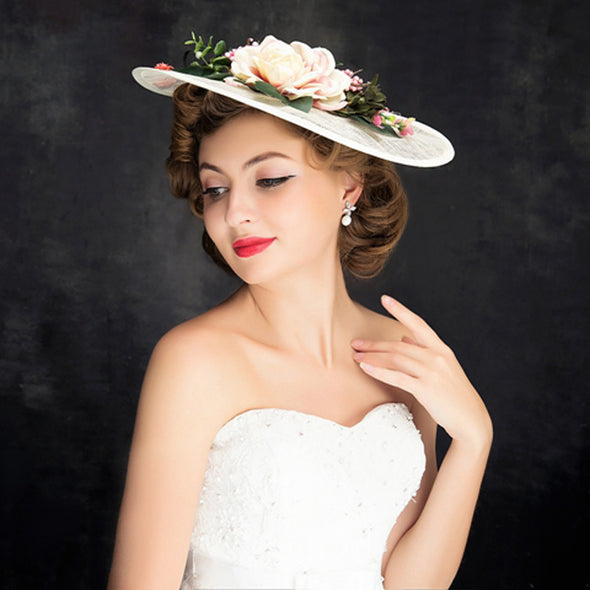 New Fashion Bride Mesh Handmade Top Hat