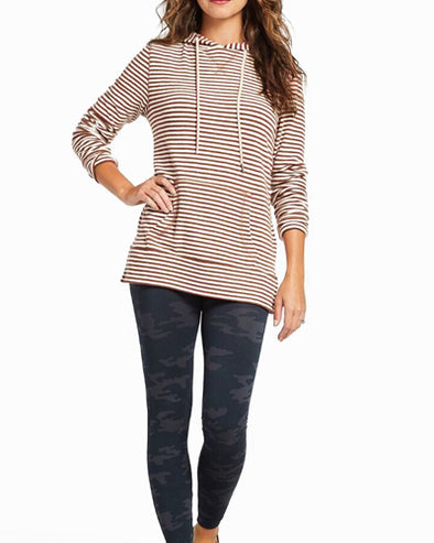 Striped Long Sleeve Pocket Sweater