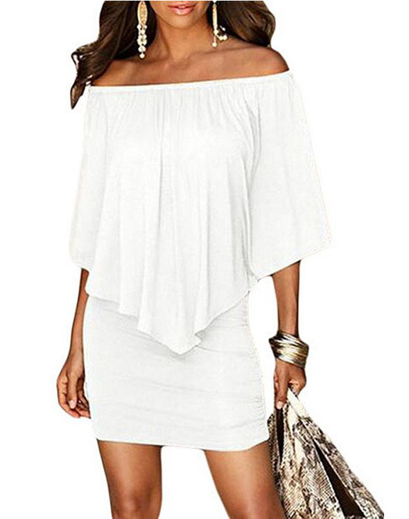 New women's one-shoulder dress