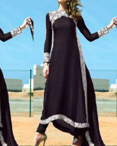 Women's Long Sleeve Lace Evening Dress