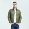 Lightweight Stand Collar Long Sleeve Zip Down Jacket