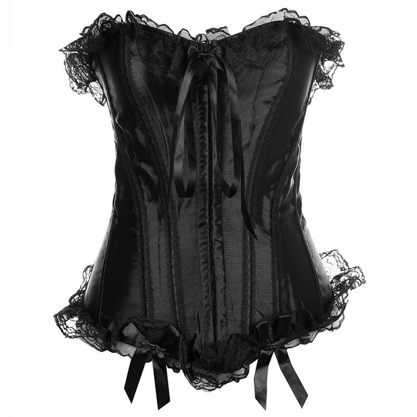 Sexy Bow Lace Abdomen Shaping Girdle Corset