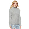 Stripe High Neck Collar Knitting Sweaters