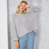 Backless Dolman Sleeve Round Neck Sweaters