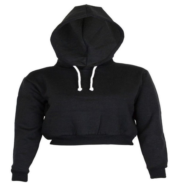 Pure Color Short Long Sleeve Hoodies