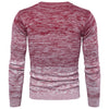 New Men's Gradient O-neck Sweater