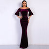 2022 sexy European and American elegant strapless V-neck party evening dress