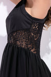 Sling V-Neck Openwork Stitching Evening dress