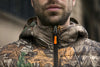 Thin Hooded Camouflage Short Long-Sleeved Down Jacket