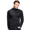 New Slim Stand Collar Solid Solor Pullover Sweater