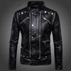 Locomotive Multi-zip Leather Men's Jacket