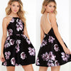 Women's sling print short dress