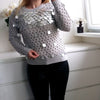 Beaded Sequined Knit Sweater