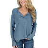 Loose V-Neck Long-Sleeved Sweater