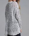 Loose Openwork Knit Cardigan Coat