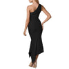 Fashion One Shoulder Irregular Bodycon Dress