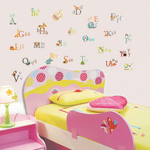 Cartoon Alphabet Living Room Background Wall Sticker