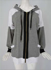 Long Sleeve Zipper Hoodie Sweater Coat