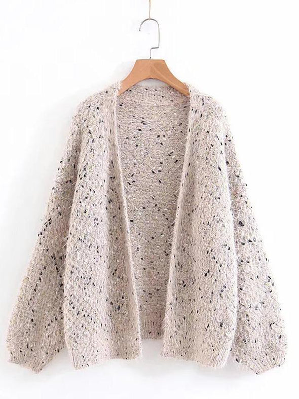 Long Sleeves Loose Cardigan Sweater Tops