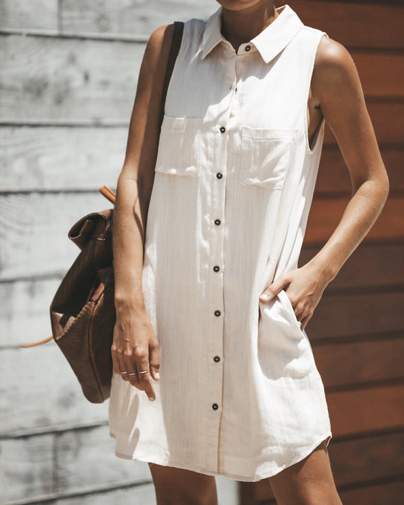 New Casual Loose Shirt Dress