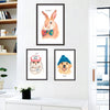 Cartoon Cat Dog Photo Frame Creative Personality Wall Sticker