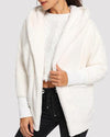 Solid Color Plush Cardigan Coat