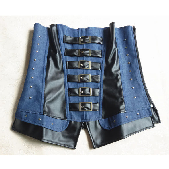 Women's Denim Stitching Corset