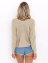 Women Twisted Back Knitted Sweaters