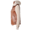 Fashion Detachable Flip Leader Stitching Zipper Jacket