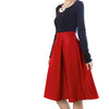 Women's High Waist Umbrella Skirt