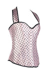 Women's Polka Dot Hanging Neck Corset