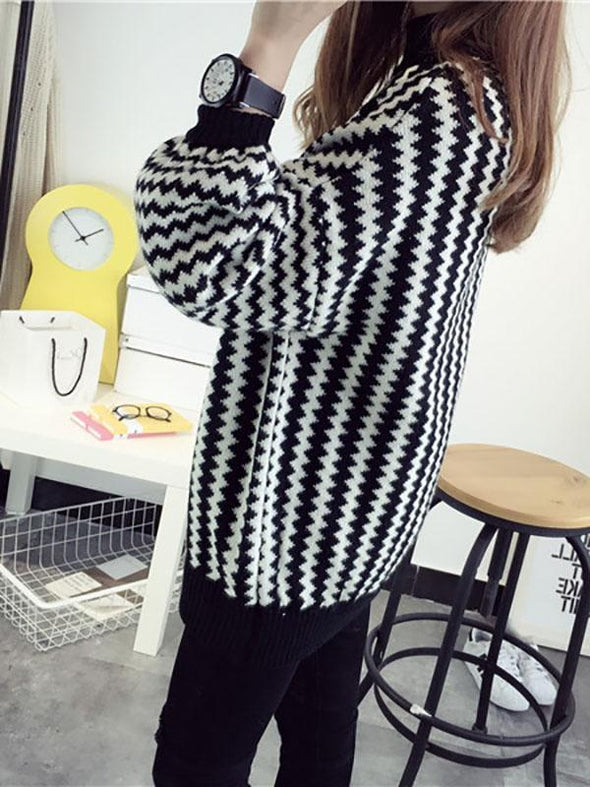 Puff Sleeve Pullover Sweater