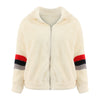 Fashion Matching Zipper Lapel Loose Outwear