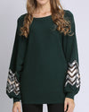 Loose O-Neck Long-Sleeved Sweater