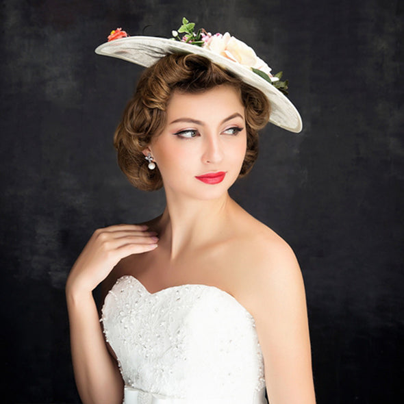 New Fashion Bride Mesh Handmade Top Hat