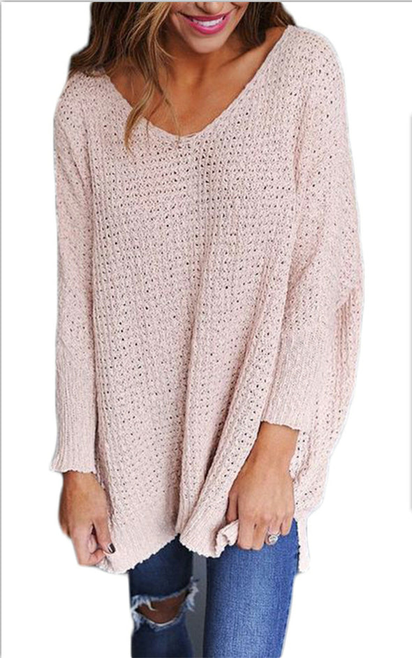 New V-neck Thick Sweater