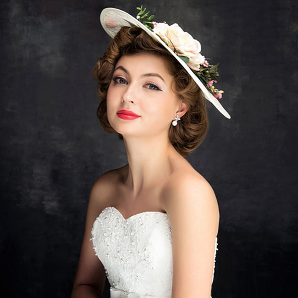 New Fashion Bride Mesh Handmade Top Hat