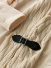 Solid Color Long Sleeve Irregular Knit Cardigan