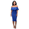 Fashion Off shoulder Slim Bodycon Dress