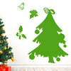 Green Christmas Tree Bell Wall Sticker