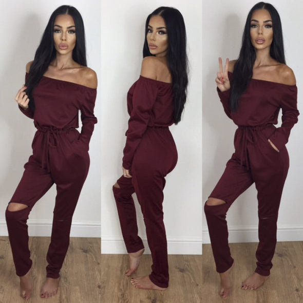 Women's slim jumpsuits