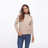 Casual Pocket Half High Neck Collar Round Neck Sweaters